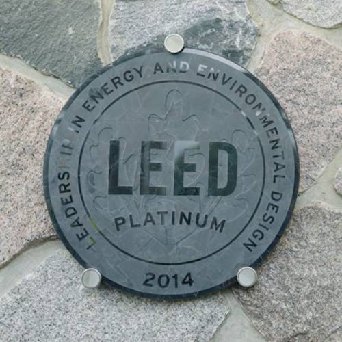 LEED symbol with link to Youtube video